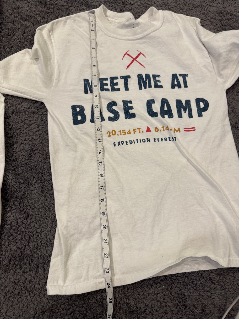 Disney Parks Meet Me At Base Camp Long Sleeve Graphic Tee Size Small UNISEX - Picture 6 of 6